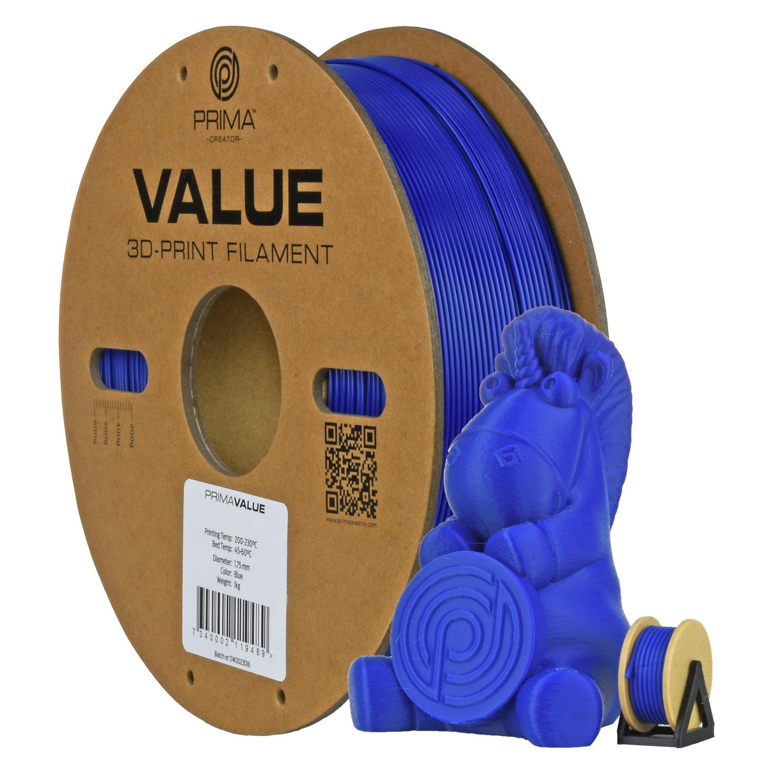 Prima Creator ABS-Filament für 3D-Drucker, 1,75 mm, blau (ABS, 1000 g, 1.75 mm) (12782)