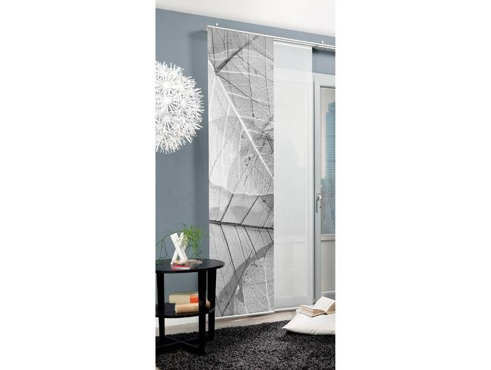 Panneau japonais Leslie 60 x 245cm Gris/Gris