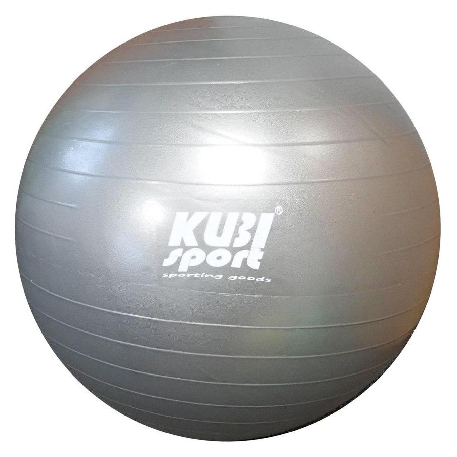 Kubi Sport Kubisport Piłka Gimnastyczna do Ćwiczeń Treningu Fitness Srebrna KUBISPORT 650 mm (65 cm) (71820107)