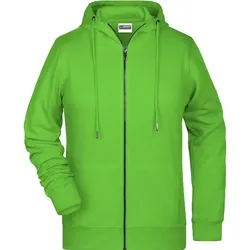 Damen Zip Hoody "8025" - L - lime-green