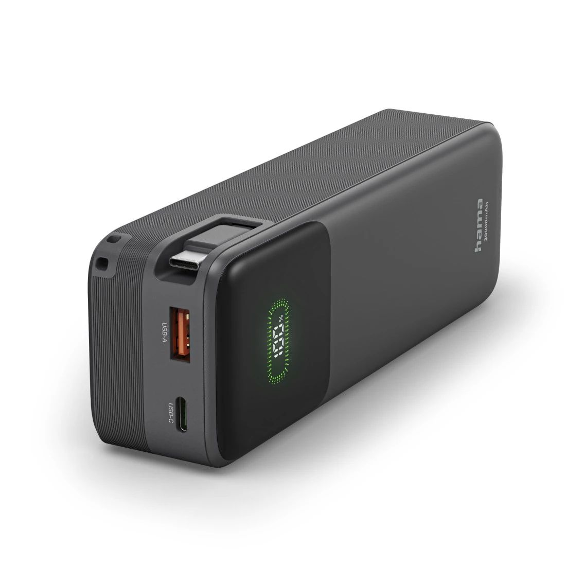 Hama 201785 Roll Up 20 20000 mAh Powerbank USB Typ-C (Anthrazit) 00201785