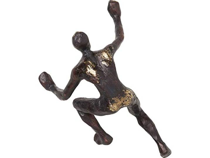 Kare Design Wandschmuck Climber, Bronze, Deko Figur, Deko Objekt, Vintage Look, 23x14x9 cm (H/B/T)