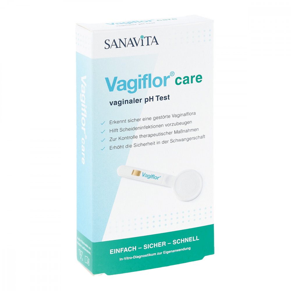 SANAVITA Pharmaceuticals GmbH Vagiflor care vaginaler pH Test 15630818