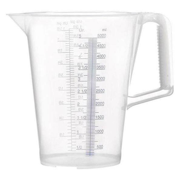Pressol Messbecher 5 l blau bedruckte Skala Polypropylen (5000 ml) (07085)
