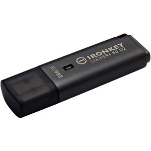 Kingston USB-Stick IronKey Locker+ 50 G2, 256 GB, bis 145 MB/s, mit Verschlüsselung, USB 3.0