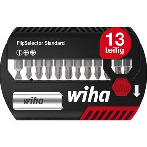 Wiha Bitset FlipSelector, 39049, 7947-005, 13-teilig, Schlitz, Kreuzschlitz