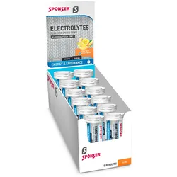 SPONSER Brausetabletten Electrolytes Fruit Mix | 12 Röhrchen Box