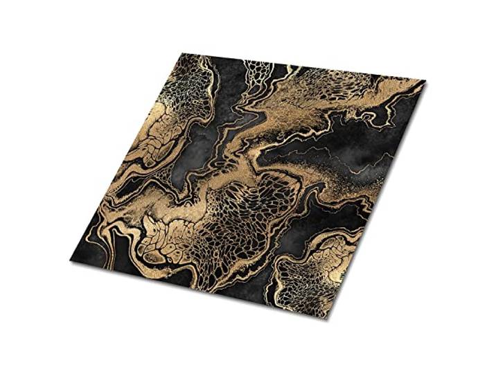 Decormat Selbstklebende Vinylfliesen Satz von 9 Fliesen - 30x30 cm Dekoartikel Aufkleber Bodenbeläge PVC Wandfliesen für die Küche Mehrfarben Fliesenaufkleber - Sandige Abstraktion