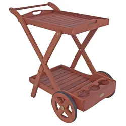Servierwagen Toledo ca. 80x54x88 cm Holz geölt