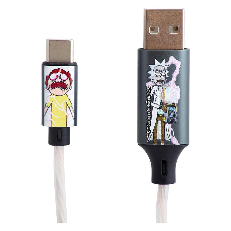 INNE Rick & Morty Kabel Light-Up USB-C Shock! (1.20 m, 10 W) (CBRM-ACLI-SHOCK)