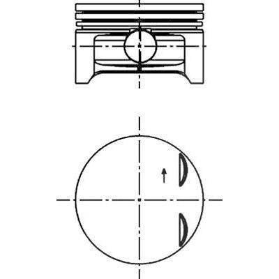 Kolbenschmidt Kolben [Hersteller-Nr. 40383600] für Opel, Vauxhall