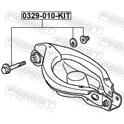 FEBEST Sturzkorrekturschraube 0329010kit für HONDA