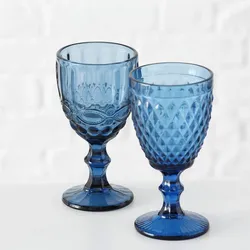 Boltze Weinglas Aurora 2er Set, blau