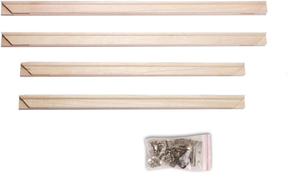 Houten Fotolijst Canvas Frame in Houtkleur - Breedte: 85 cm