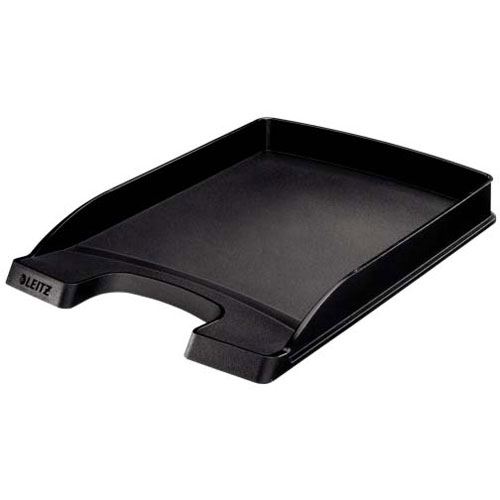 Leitz Briefablage Plus Flach, DIN A4, Polystyrol, schwarz