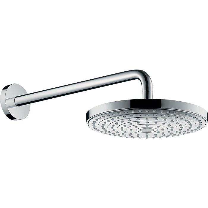 hansgrohe Raindance Select Kopfbrause 26470400 S 240 2jet, weiß/chrom, EcoSmart, Brausearm 39 cm