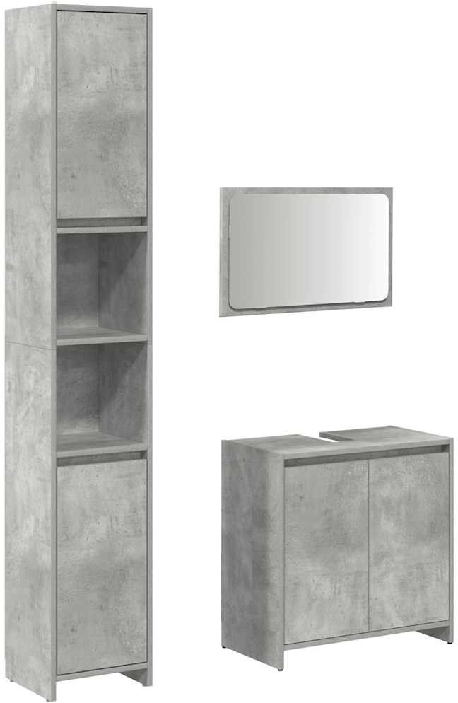 Latitude Run Arvind Bathroom Furniture Suite Concrete Grey