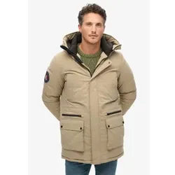Superdry für Herren. M5011909A City Padded Parka beige (L), Lässig, Polyester, Nachhaltig