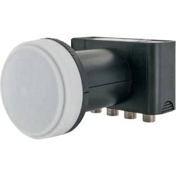 Schwaiger LNB4 Quad-LNB Teilnehmer-Anzahl: 4 Feedaufnahme: 40 mm mit Switch Hellgrau, Weiß