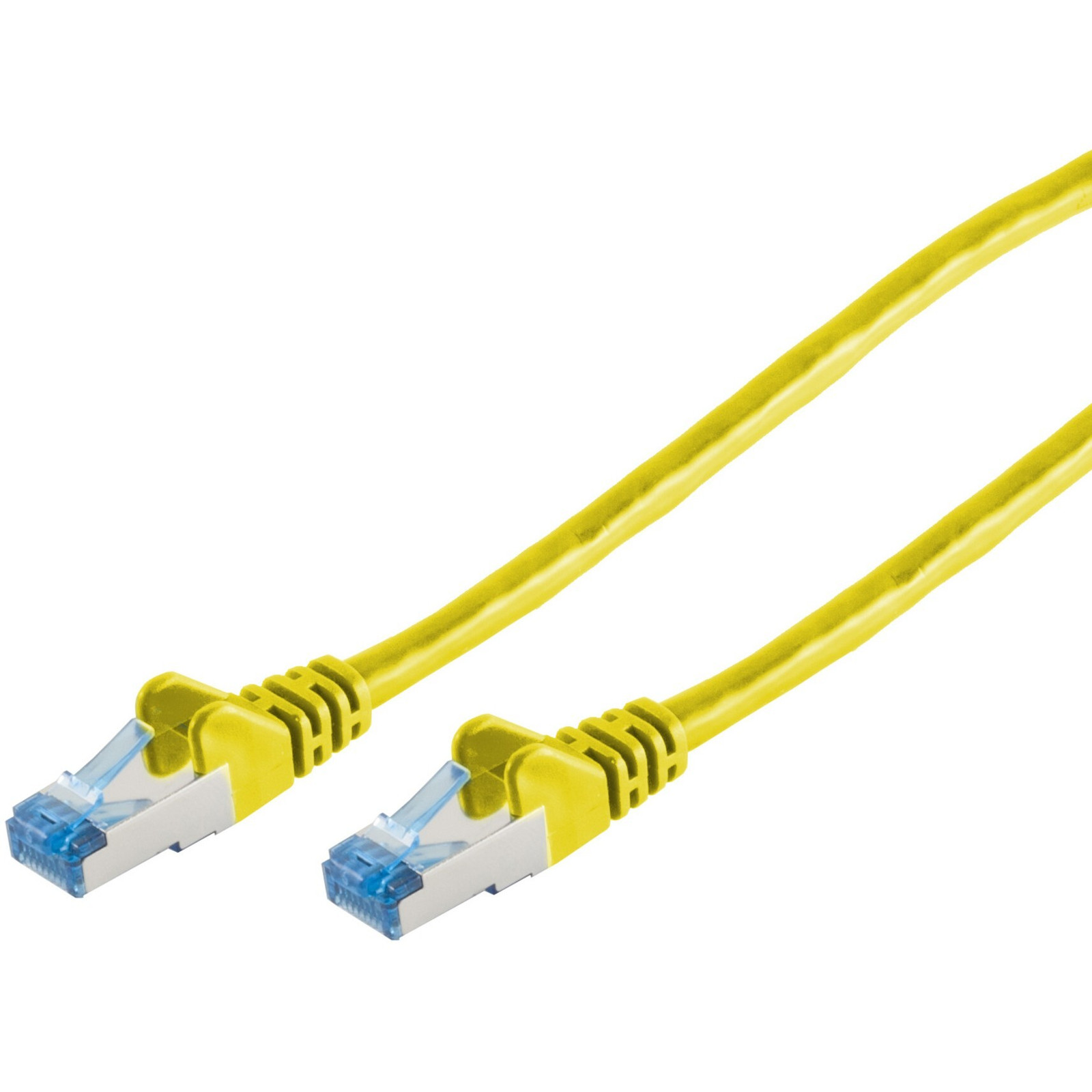 S-CONN Cat6A S/FTP afgeschermde netwerkkabel, geel, 0,5 meter