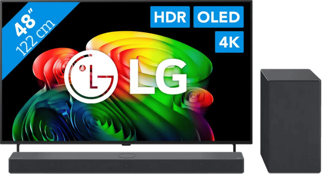 LG OLED 48 inch B6 (2026) met LG DS40T Soundbar