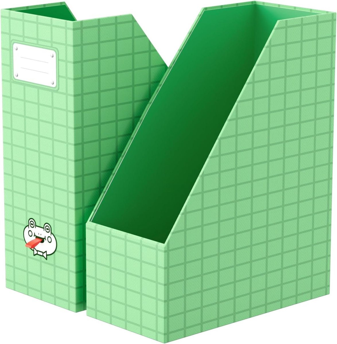 Groene Tijdschriftenverzamelaar - Stevige Kartonnen Opbergmappen voor Kantoorarchivering - 13 x 9 x 2 cm
