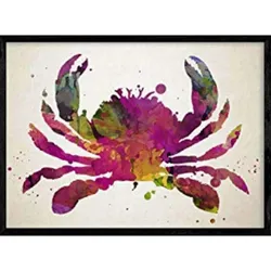 POSTER Krabbe Aquarell A4 Rahmenlos