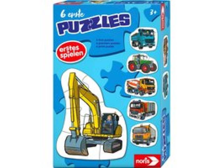 6 erste Puzzles - Fahrzeuge