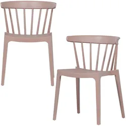 Tchibo - Woood 2 Gartenstühle - 52x53x75cm - rosé -