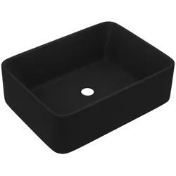 Helloshop26 - Luxuriöses Badezimmerwaschbecken 41 cm mattschwarze Keramik 02_0002794