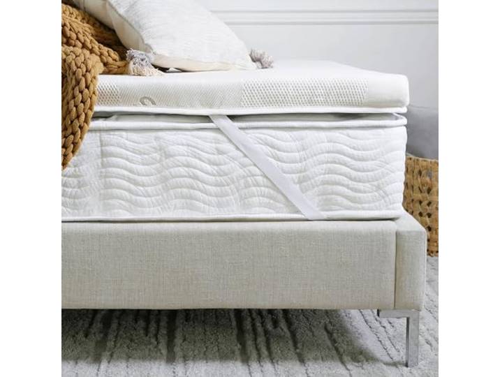 Saatva Graphit-Matratzenauflage aus Memory-Schaum, 7,6 cm, Memory-Schaum-Schicht, verbesserter Komfort und Kühlung, Queen-Size-Bett