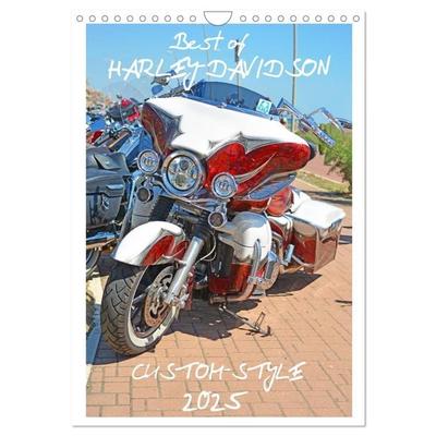 Best of Harley-Davidson Custom-Style 2025 (Wandkalender 2025 DIN A4 hoch), CALVENDO Monatskalender