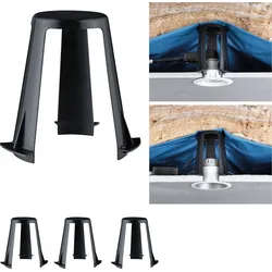 PLM 92399 - Abstandshalter für Einbauleuchten 62 - 90mm, schwarz, 3er Pack