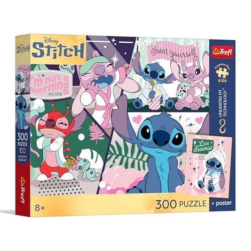 Trefl Puzzel 300 Stukjes Lilo & Stitch Das kosmische Duett voor kinderen vanaf 8 jaar