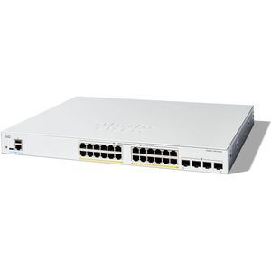 Cisco Switch Catalyst, C1200-24FP-4G, managed, 24-Port, 1 Gbit/s, 24x PoE+, 4x SFP