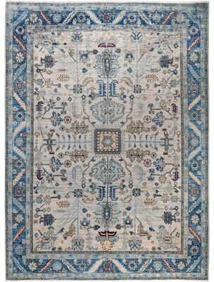 Overton "Serapi One-of-a-Kind Hand-Knotted Area Rug - Gray - 8' 10"" x 11' 9"""