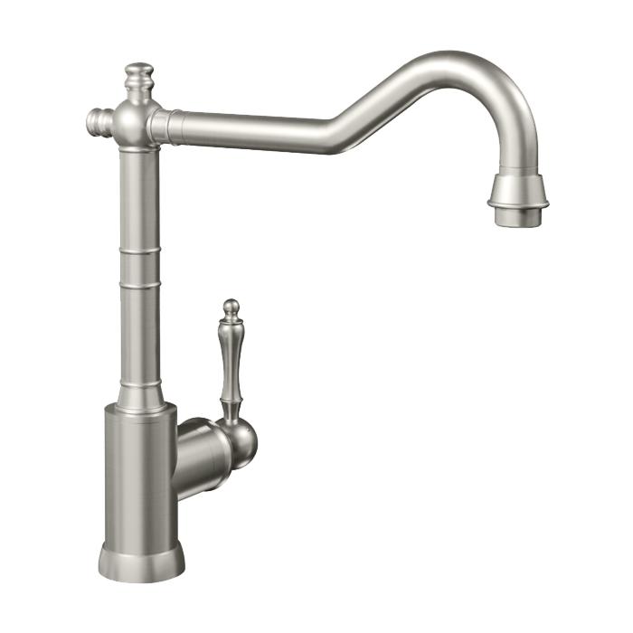 Villeroy und Boch Küchenarmatur Avia 2.0 924011LC ND, 11,2 l/min, flexible Anschlussschläuche, Edelstahl massiv