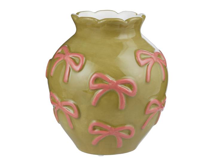 Vase 13 x 14 x 13cm Grün/Grün