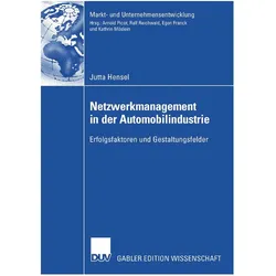 Netzwerkmanagement in der Automobilindustrie, Fachbücher von Jutta Hensel