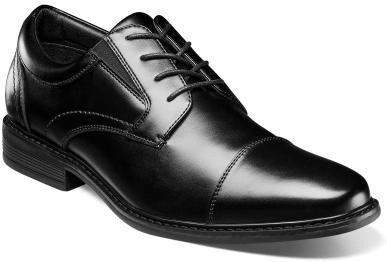 Nunn Bush Jarvis Cap Toe Oxford Shoes - Mens 10 Black Oxford W