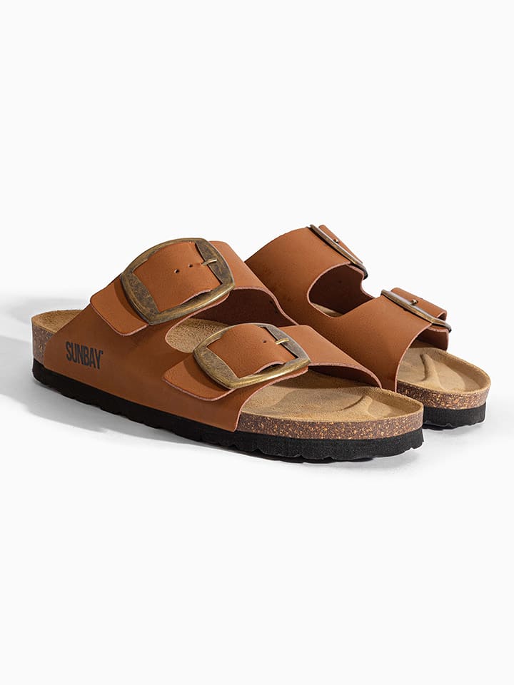 Sunbay Pantoletten "Calen" in Braun - 40