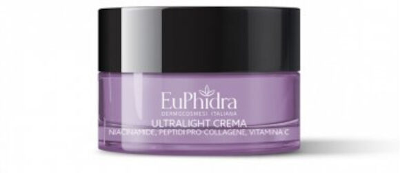 Zeta Farmaceutici Euphidra Ultralight Crema Ricca Niacinamide - Crema Idratante Illuminante Con Vitamina C E Peptidi 50ml