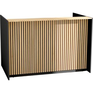 Kerkmann Empfangstheke Marino, gerade, eiche / anthrazit, Holz,166x112x98cm (B/H/T), elektrisch höhenverstellbarer Tisch