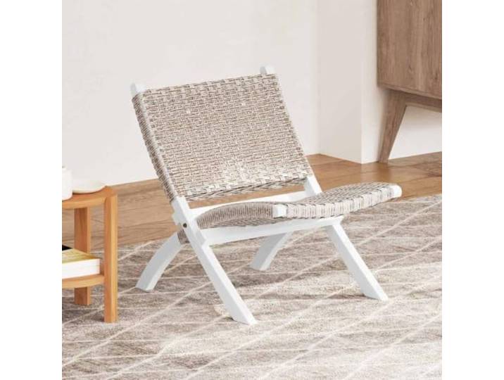 NLQMSU Relaxsessel Kubu Natur-Rattan und massives Mahagoniholz Natürliches Kubu-Rattan, massives Mahagoni, Kapazität 110 kg, Nasspflege, vielseitiger Stil