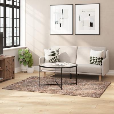 Taylor Multicolor Distressed Artisan Old English Style Traditional Rug