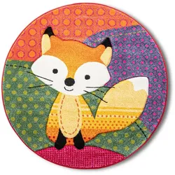 Kinderteppich Kids Ø 120 cm Polypropylen Bunt
