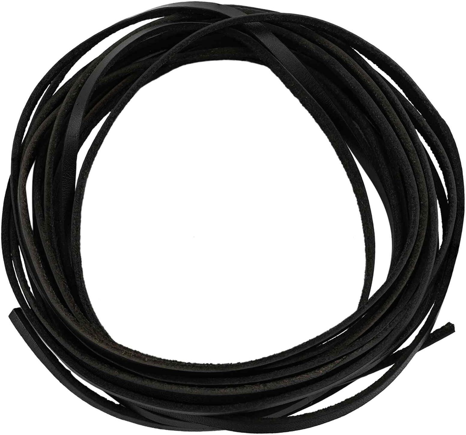 vidaXL Sangle en Cuir Noir 1000 x 0,4 cm Cuir