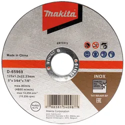 Makita 12x Trennscheibe Inox 125 x 1,2 mm - D-65969-12