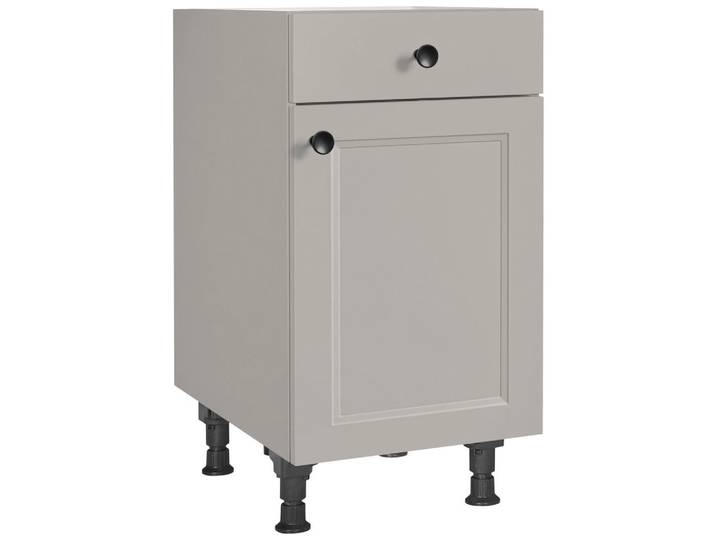 Schubkastenunterschrank, Grau, 45x87x56 cm, Holzwerkstoff, 1 Schublade, Modern, Nobilia