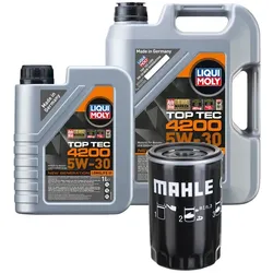Ölwechselpaket Mahle Filterkit Liqui Moly 5W-30 für VW GOLF V (1K1) Filterpaket